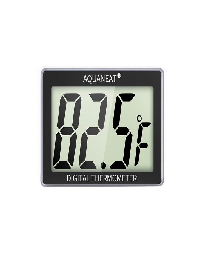 AQUANEAT Aquarium Thermometer, Fish Tank Thermometer, Aquarium Digital Temperature Gauge, with Large LCD Display (1 Pack) - Image 1